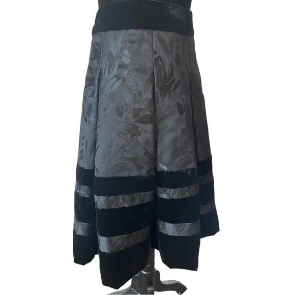 Badgley Mischka Black Cocktail Dress Skirt - Picture 5 of 12